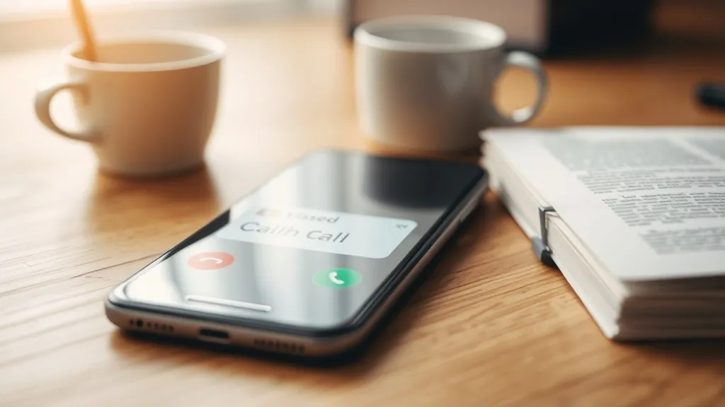 Smartphone com notificações de chamada perdida e e-mail não lido, representando a sobrecarga de canais para o lead